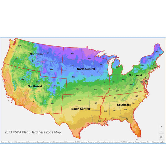 New Plant Hardiness Zone Map