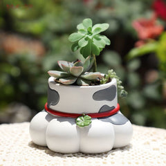 Lucky Cat Paw Dual-Use Succulent Pot & Pen Holder, Personalized Balcony Garden Desktop Plant Decor Figurine