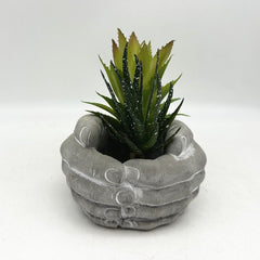 Creative Pastoral Cement Garden Pot, Buddha's Hand Shape, Suitable for Succulent Plants on Terrace