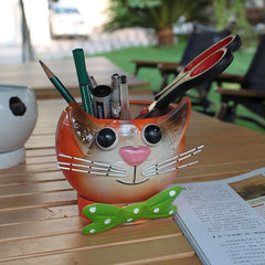 Super Cute Creative Iron Art Animal Flower Pot, Garden Courtyard Balcony Home School Desktop Decor