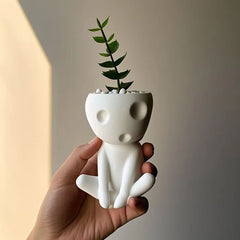 Creative Modern Minimalist Abstract Figure Small Flower Pot, Niche Desktop Succulent Planter Decor