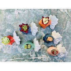 Hot Item Cute Creative Mini Personalized Goldfish Shape Ceramic Succulent Pot