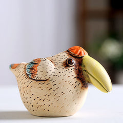 Creative Cartoon Personalized Ceramic Succulent Pot, Breathable Hand-Painted Animal Desktop Decor
