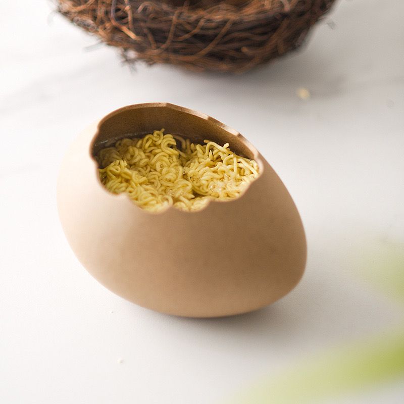 Creative Ceramic Bowl, Same Style Instant Noodle / Dessert / Steamed Egg Bowl, Restaurant Tableware Decor