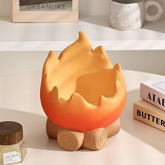 Calcifer Flame Countertop Cosmetic Bathroom Washbasin 2024 New Desktop Sundries Storage Box