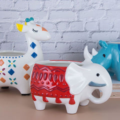 Creative European American Ins Style Cute Animal Pen Holder / Flower Pot (No Drainage Hole), Home Sundries Organization Gift Decor