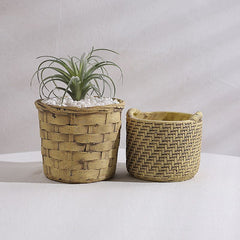 Creative New Style Cement Succulent Pot, Large Diameter Breathable Home Plant Planter Decoration