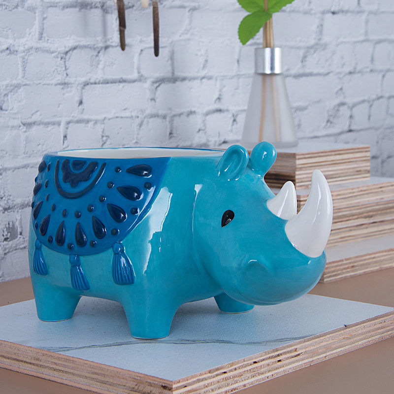 Creative European American Ins Style Cute Animal Pen Holder / Flower Pot (No Drainage Hole), Home Sundries Organization Gift Decor