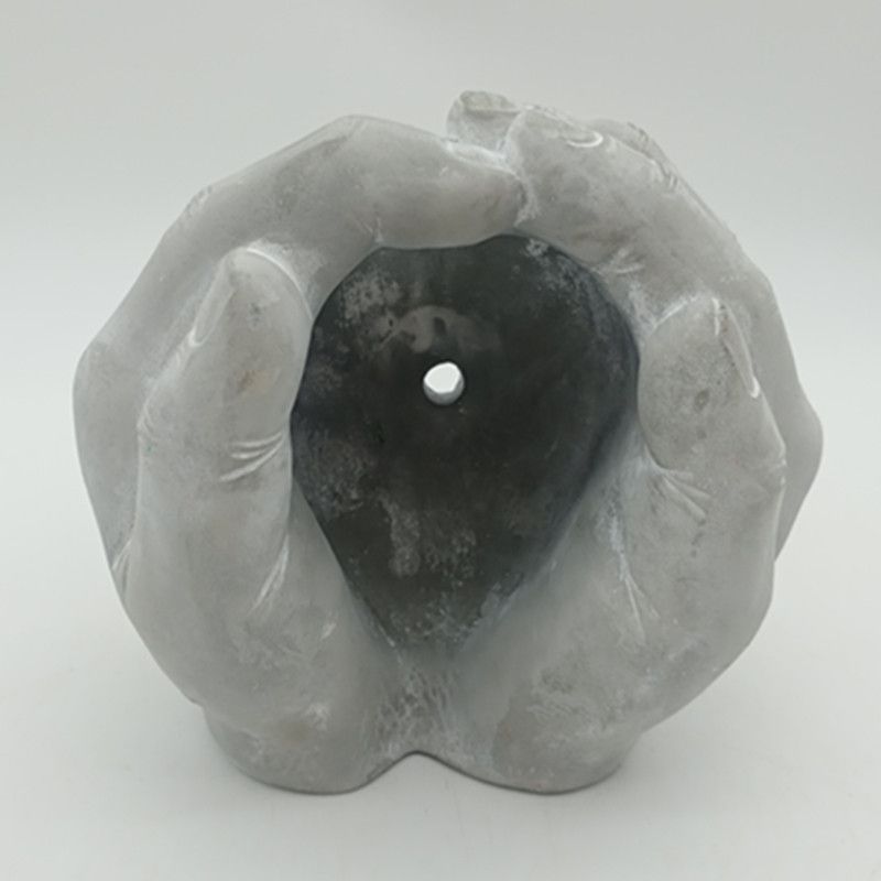 Creative Pastoral Cement Garden Pot, Buddha's Hand Shape, Suitable for Succulent Plants on Terrace