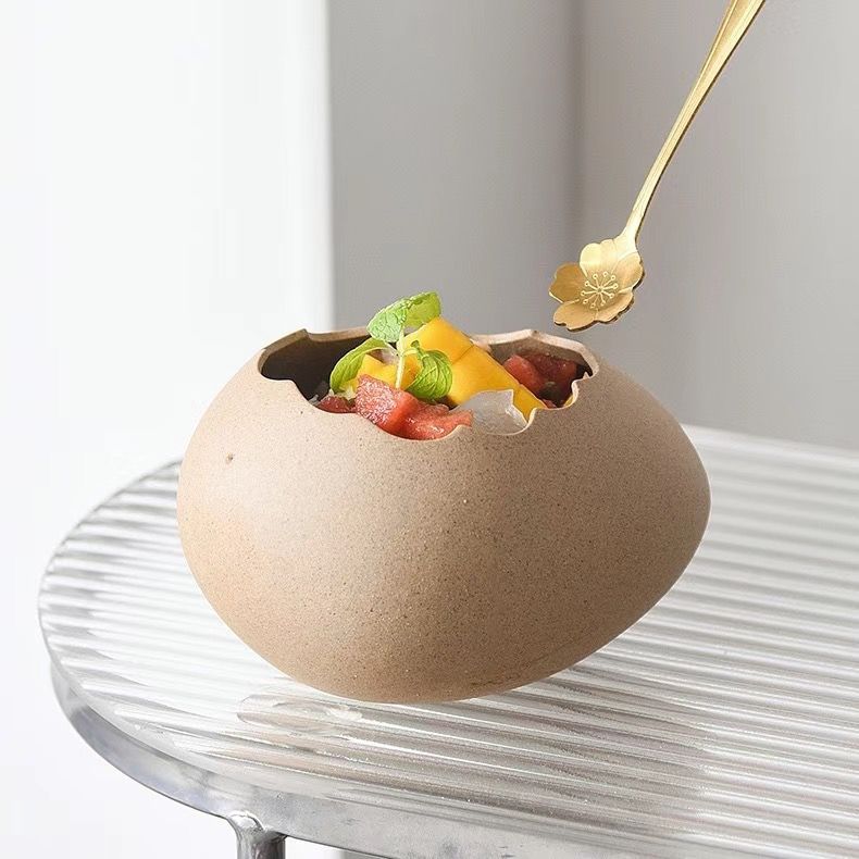 Creative Ceramic Bowl, Same Style Instant Noodle / Dessert / Steamed Egg Bowl, Restaurant Tableware Decor