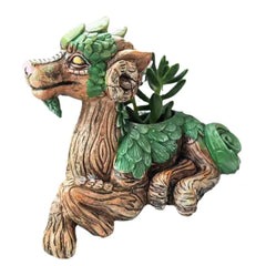Cross-Border Hot Selling Succulent Dragon Garden Guardian Resin Craft Figurine, Garden Desktop Decoration