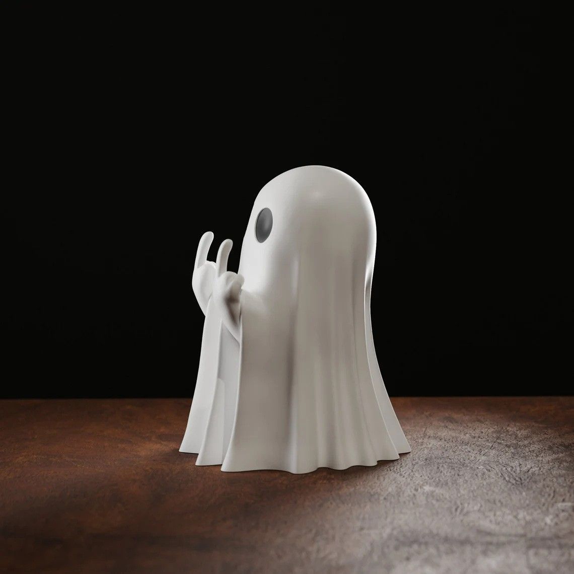 New Cute Creative Flipping Finger Ghost Figurine, Provocative Desktop Decor, Friend Birthday Gift