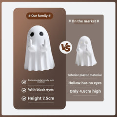 New Cute Creative Flipping Finger Ghost Figurine, Provocative Desktop Decor, Friend Birthday Gift